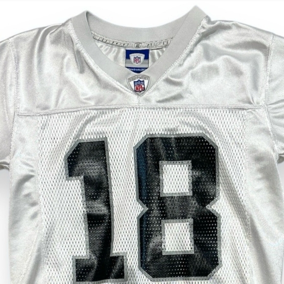 REEBOK 2005-2006 Oakland Raiders Randy Moss Jersey White VINTAGE - Picture 6 of 6